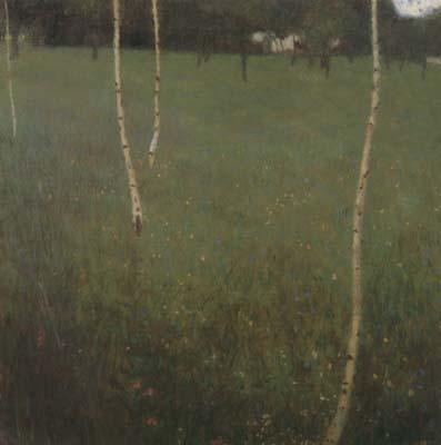 Gustav Klimt Farmhouse with Birch Trees (mk20) oil painting picture